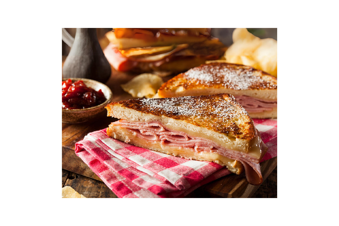 Monte Cristo with Terrapin Ridge Farm Raspberry Amaretto Jam Monte Cristo with Terrapin Ridge Farm Raspberry Amaretto Jam